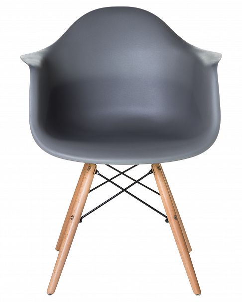 Стул обеденный DOBRIN DAW (ножки светлый бук, цвет сиденья тёмно-серый (GR-04)) - Вид 5