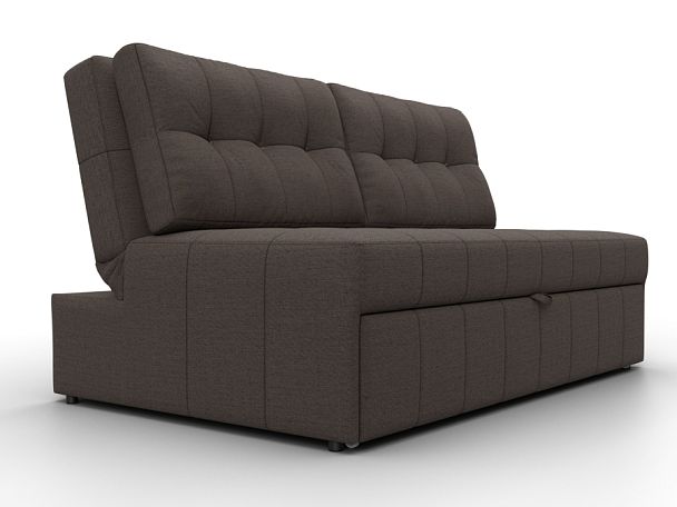 Диван прямой Лига-107 (140) Рогожка коричневый - Вид 3