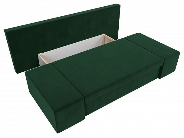 Диван прямой Сан Марко (полностью велюр зеленый) - Вид 6