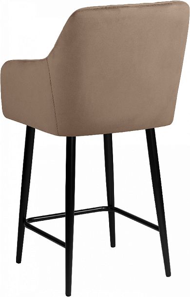 Комплект полубарных поворотных кресел Барли К, Confetti latte/черный, 2 шт. - Вид 6