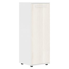 Шкаф средний узкий EMCS 42.1 Ясень Траун/Белый/Белый 426х430х1199 EDIS - Фото предпросмотра