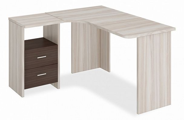 Стол письменный Домино Лайт СКЛ-Угл130 Карамель/Шамони левый - Вид 1