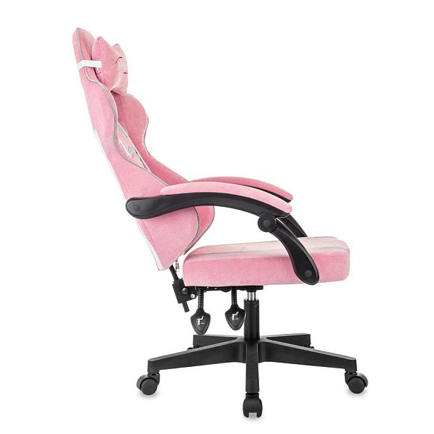 Кресло компьютерное BRABIX ''Shooter GM-123'', 2 подушки, ткань, розовое/серое, 533213 - Вид 8