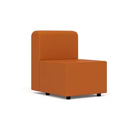 Прямая секция Юнона Un/pr экокожа оранжевая CN1120 - Фото предпросмотра