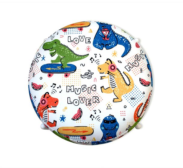 Банкетка Sheffilton KIDS SHT-B4 диномикс/белый муар - Вид 4