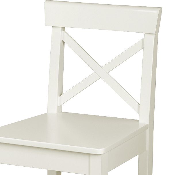 Стул полубарный деревянный с жестким сиденьем Бергольф Слоновая кость - Вид 6