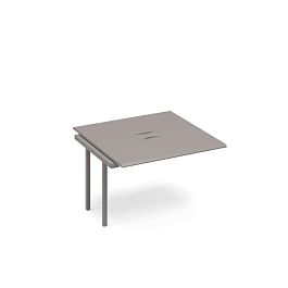 Секция стола для переговоров с кабель-каналом METAL Time metal ТМ М1 153-1 мокко премиум - Фото предпросмотра