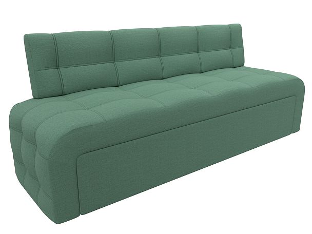 Диван кухонный прямой Люксор Рогожка зеленый - Вид 5