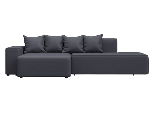 Диван угловой Лига-079 угол левый Экокожа серый - Вид 1