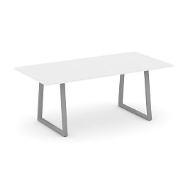 Style Project Direct Direct Стол переговорный SN-6T1.SPRG-198.3 Белый/Металл Серый 1980*980*750 - Фото предпросмотра