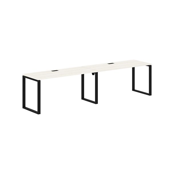 Стол 2-х местный EQWST 3167 Ясень Траун/Черный 3126х670х750 EDIS - Вид 1