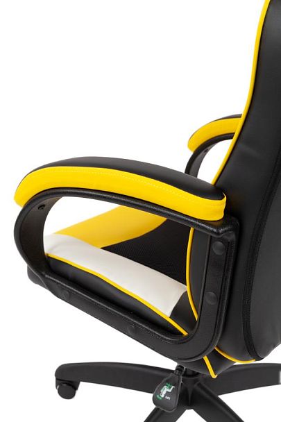 Кресло Chairman game 17 Россия экокожа черный/желтый/белый - Вид 11