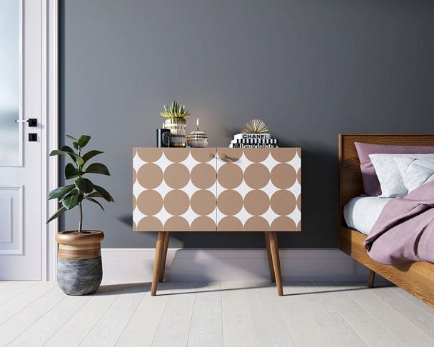 Комод на высоких ножках Berber малый принт 17 арт BB13/Print_17 - Вид 4