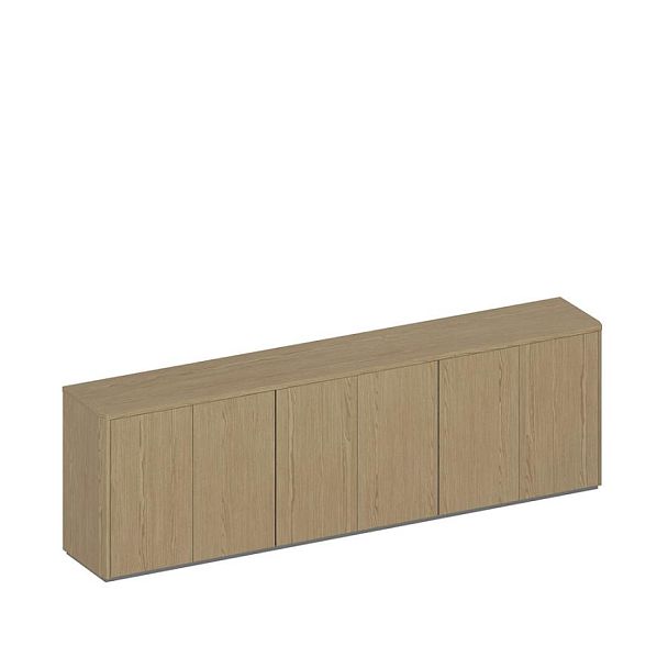 Шкаф для документов ION низкий закрытый 6-дверный ИН 303 ГР - Вид 1