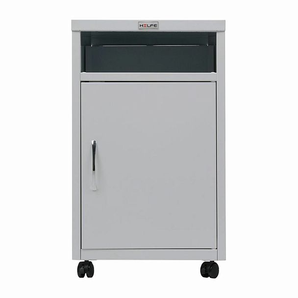 Тумба медицинская подкатная HILFE "МД ТП-3" 710х420х490 мм, с ящиком, цвет белый, S26199403309 - Вид 3