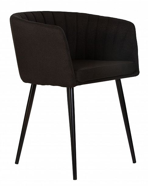 Стул обеденный DOBRIN ALINA (черная ткань (LAR-106D-28)) - Вид 2