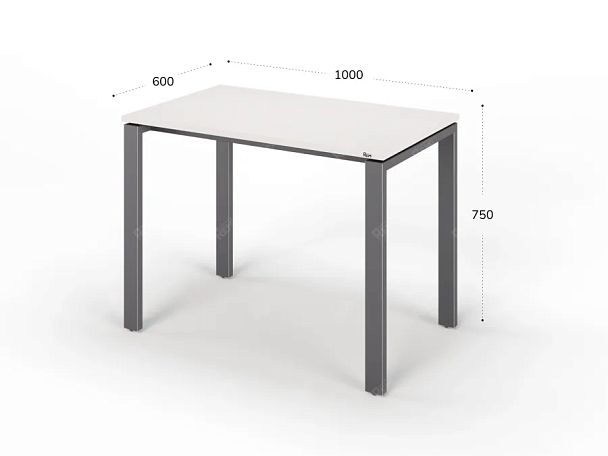 ЛАЙТ / LIGHT RLG015-10x6 Прямоугольный стол 100x60x75 Дуб Молочный - Вид 2