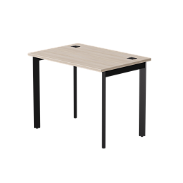 Стол прямой Everprof EVO на металлокаркасе 980х670х755 мм опоры 45гр Дуб Соната/Черный - Фото предпросмотра