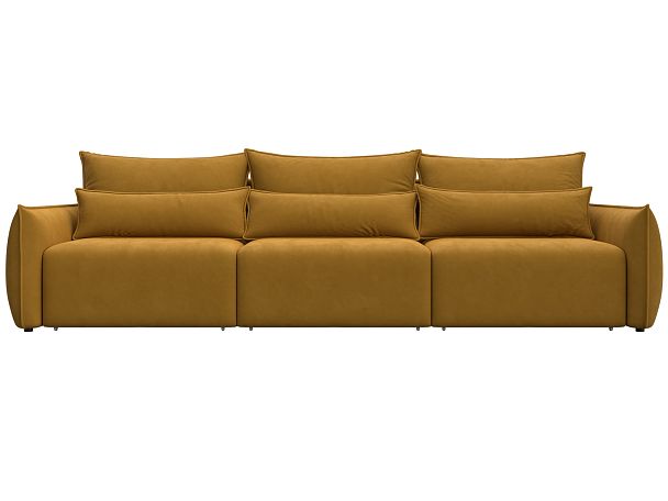 Диван прямой Лига-051 НПБ Лонг Велюр желтый - Вид 2