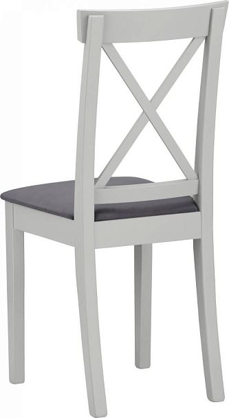 Комплект деревянных стульев с мягким сиденьем Бергольф Серый/Серый велюр, 2 шт. - Вид 4