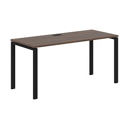 Стол прямой EUST 1567 Дуб Денвер тёмный/Черный 1560х670х750 EDIS - Фото предпросмотра