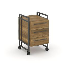 Rift Direct Тумба мобильная RF.TMR-001 Сандал Янтарный/Металл Антрацит 424*500*680 - Фото предпросмотра