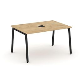 Стайл Проджект Стол переговорный SN-4A.SPRG-002 Тиквуд Светлый/Металл Черный 1180*980*750 - Фото предпросмотра