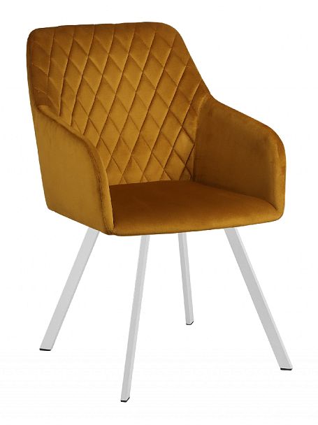 Кресло поворотное Барли, Confetti chai tea/белый - Вид 4