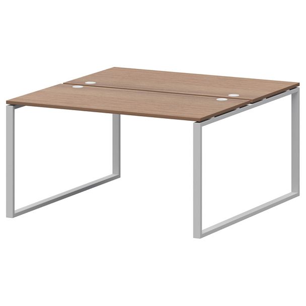 Бенч двойной на 2 рабочих места АМБ.О-003 Орех/Белый 1400x1496x760 Арго-М - Вид 1