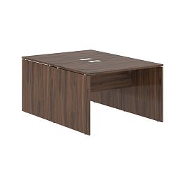 Стол двойной ED2ST 1180 Дуб Денвер тёмный/Белый 1160х1606х750 EDIS - Фото предпросмотра