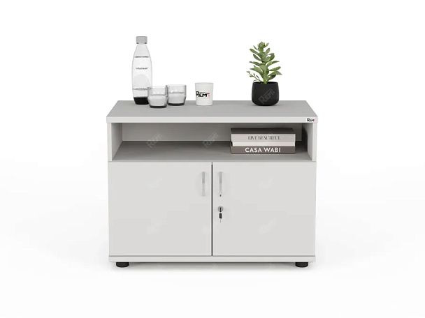 ЛАЙТ / LIGHT RLG018-80x45 Тумба под оргтехнику 80x55x60 Белый - Вид 2