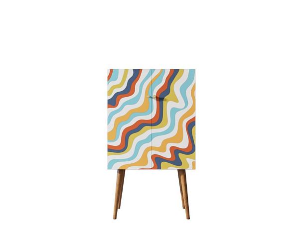 Комод на высоких ножках Berber принт 21 арт BB09/Print_21 - Вид 1