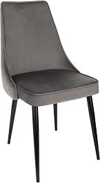 Стул для дома Бюрократ CH-K4 т.серый Holland 18 металл черный на ножках (CH-K4_1/HL18) - Фото предпросмотра