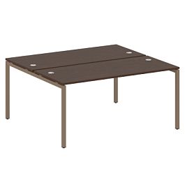 Metal System Quattro Р. ст. на П-образном м/к 40БП.РАС-СП-2.4 Венге/Мокко металл 1600*1475*750 - Фото предпросмотра