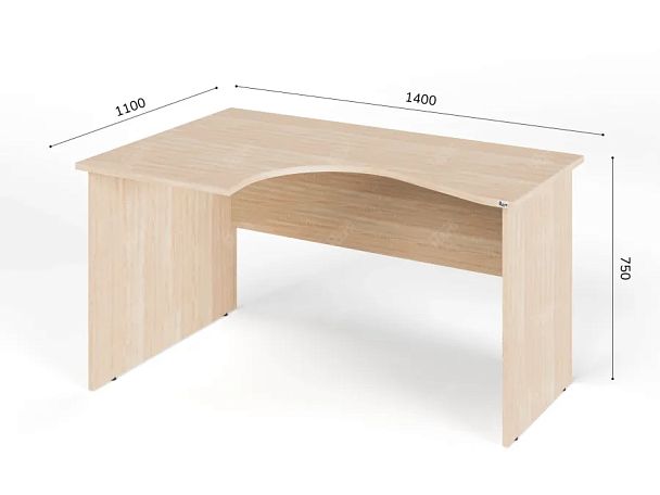 ЛАЙТ / LIGHT RLG005-14x11L Угловой стол 140x100x75 Дуб Сонома - Вид 3