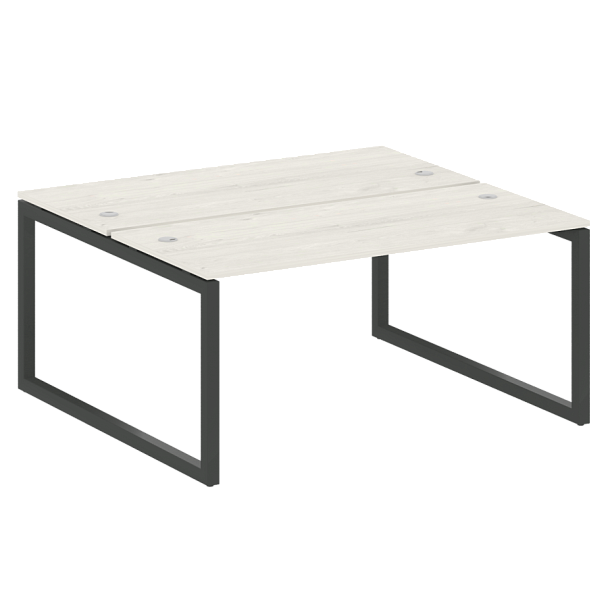 Metal System Quattro Р. ст. на О-образном м/к 50БО.РАС-СП-2.4 Дуб наварра/Антрацит металл 1600*1475*750 - Вид 1