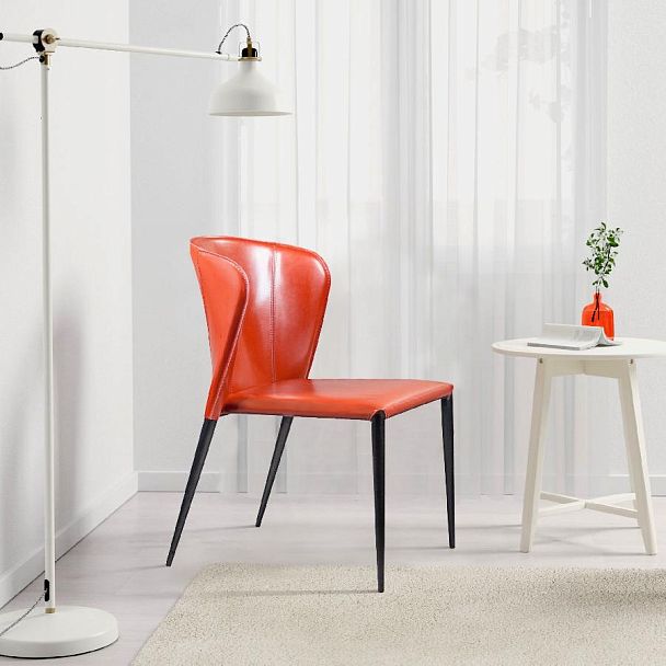 Стул Albert, кожа ретро-красный - Вид 11