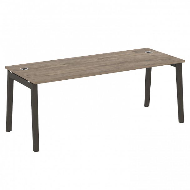 Стол рабочий руководителя "Onix wood direct" OW.SRR-6.8 тиквуд темный/дуб темный - Вид 1