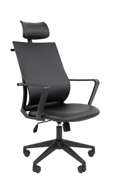 Офисное кресло Chairman 545 Россия экокожа черный - Вид 1