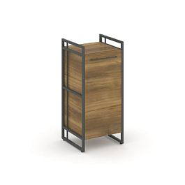 Rift Шкаф 2 ниши узкий RF.SU-21 (L) Сандал Янтарный/Металл Антрацит 420*396*924 - Фото предпросмотра