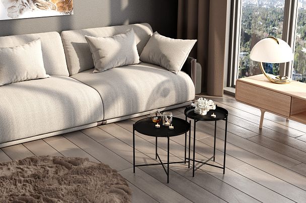 Столик журнальный Sheffilton SHT-CT8/CT8-2 черный муар - Вид 3