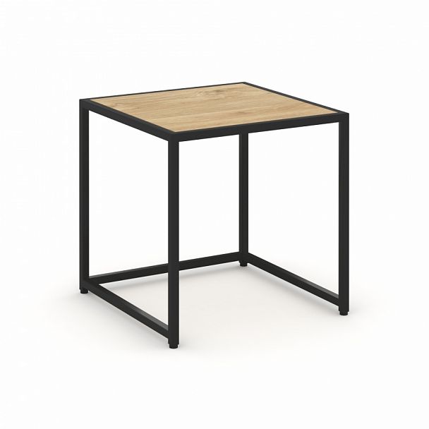 Стол журнальный "Loft" VR.L-SJK-50 Тиквуд Светлый/Черный - Вид 1