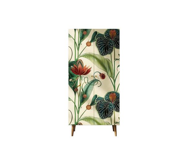 Шкаф малый двухстворчатый Berber арт BB08/Print_55 - Вид 1