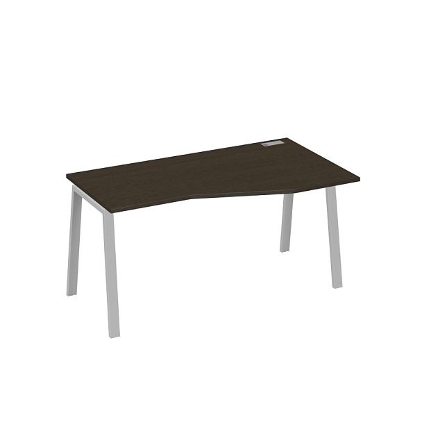 Стол эргономичный правый "Техно" на металлокаркасе TRE A4 А4 Б3 066 БП венге / металлокаркас серый - Вид 1