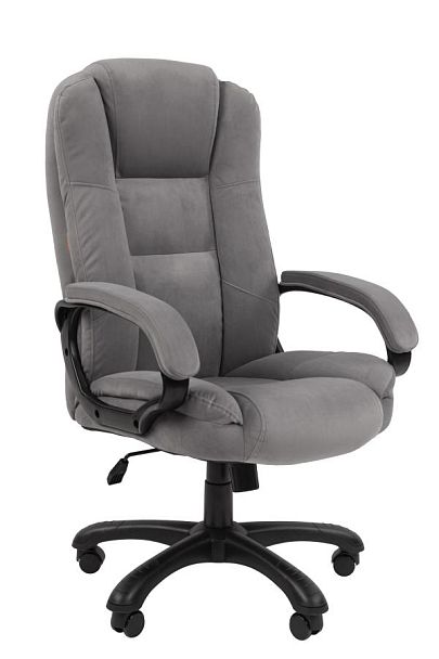 Кресло Chairman Home 600 Россия ткань Т-55 серый - Вид 1