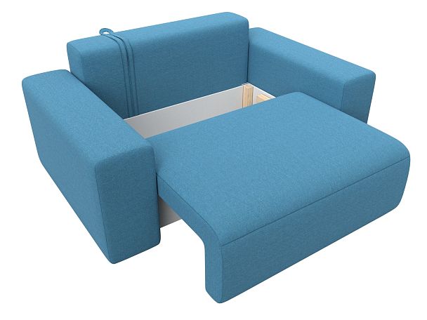 Кресло Лига-036 НПБ Рогожка голубой - Вид 7