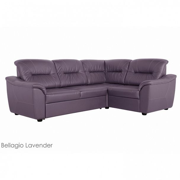 Угловой диван "Милтон" с тумбой кожа - Вид 4