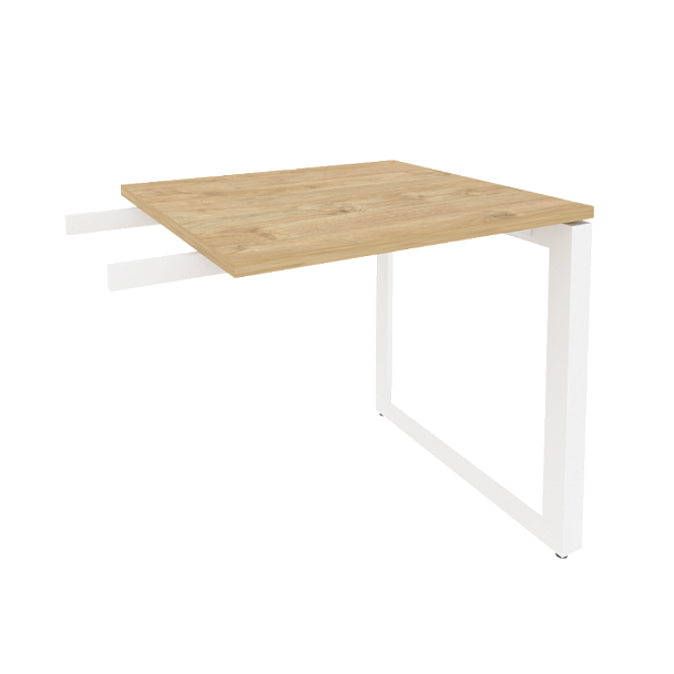 Onix Direct Брифинг-приставка на О-образном м/к O.MO-BR-7 Тиквуд светлый/Белый металл 780*720*750 - Вид 1