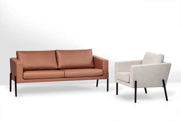 Двухместный диван Kruz 160x78x83 чёрный - Вид 9