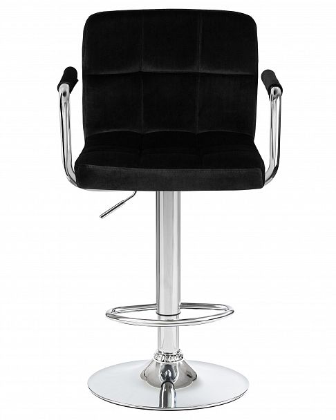 Стул барный DOBRIN KRUGER ARM (черный велюр (MJ9-101)) - Вид 6